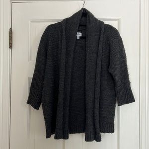 American Eagle dark grey XS/S shawl collar knit cardigan sweater